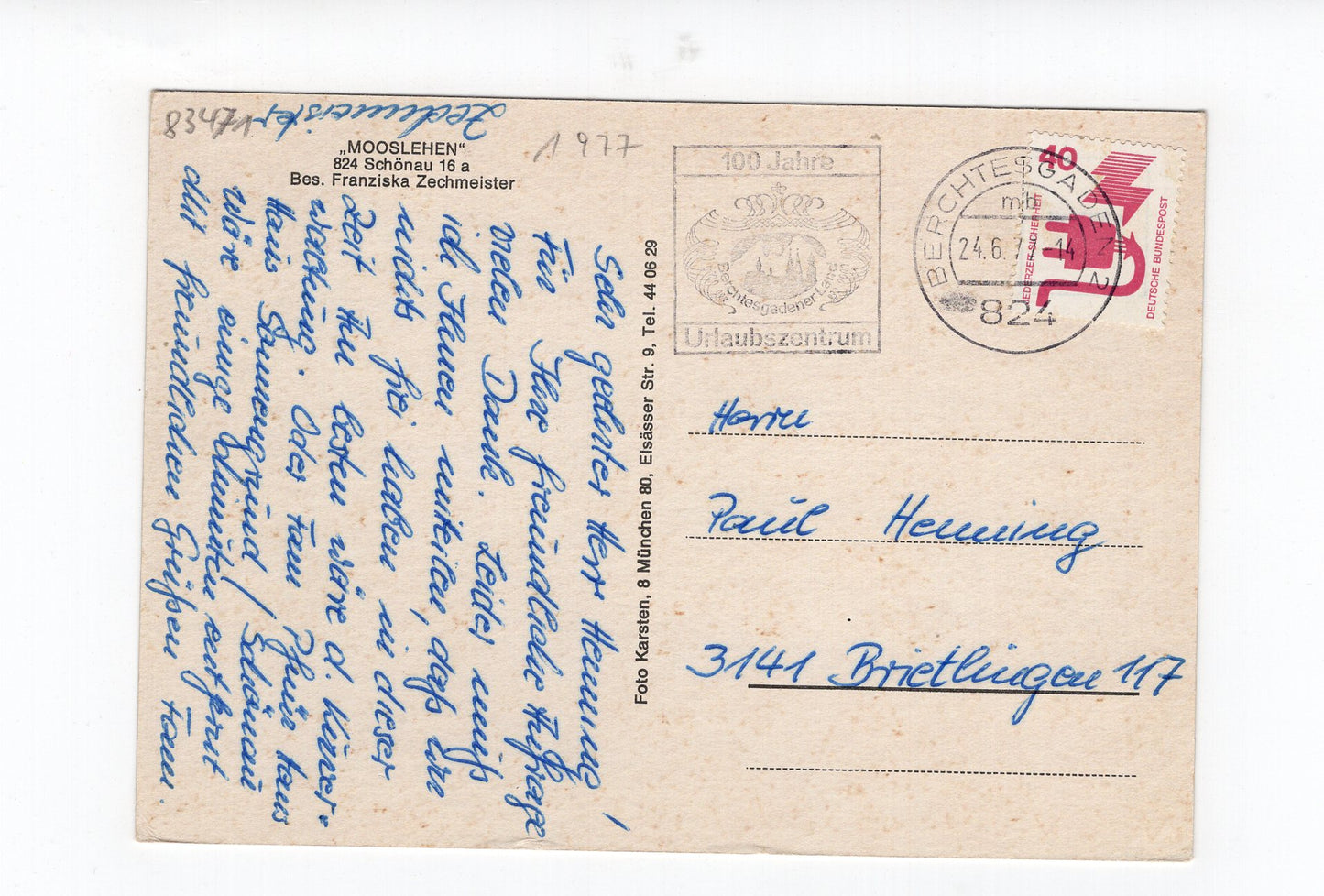 Ansichtskarte Mooslehen / Schönau