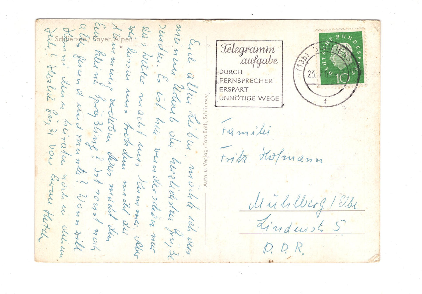 Ansichtskarte Schliersee / Bayerische Alpen / H1-59