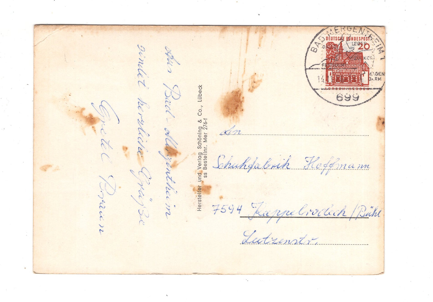 Ansichtskarte Bad Mergentheim / Wandelhalle +++ / L1-70