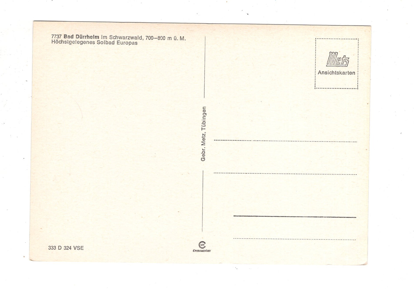 Ansichtskarte Bad Dürrheim im Schwarzwald / Kurpark +++ / J1-70