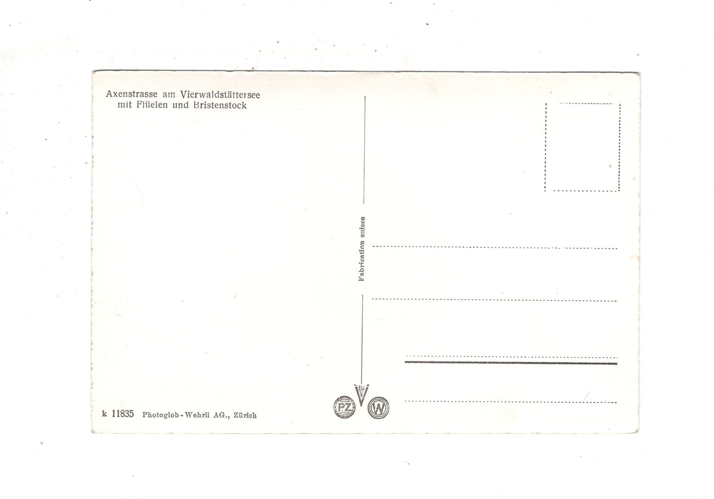 Ansichtskarte Axenstraße am Vierwaldstättersee mit Flüelen +++ / Schweiz