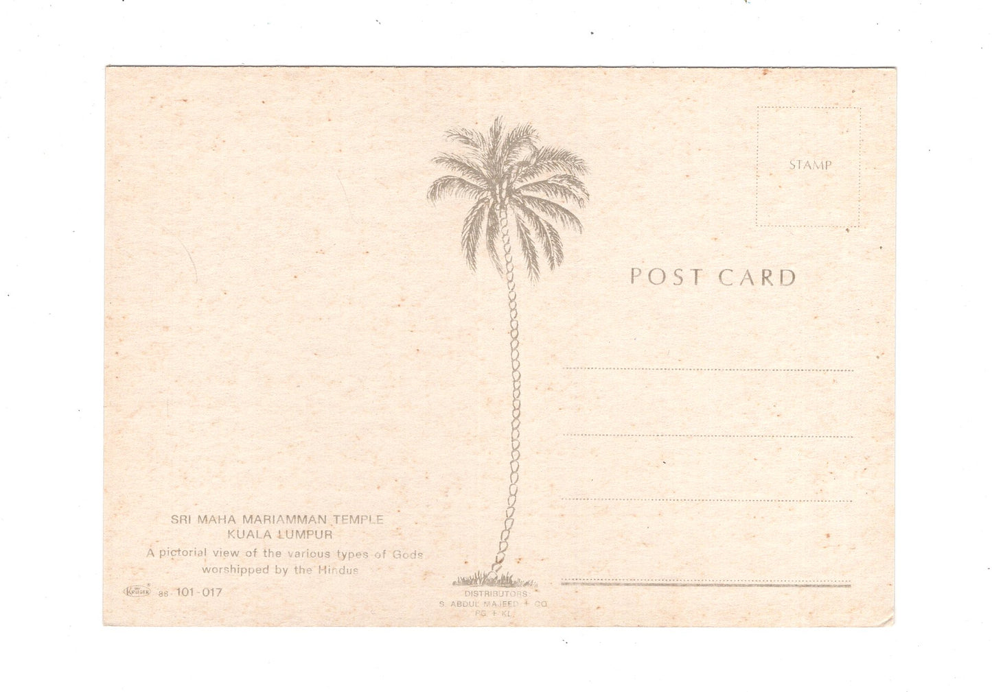 Ansichtskarte Kuala Lumpur / Sri Maha Mariamman Temple / Malaysia