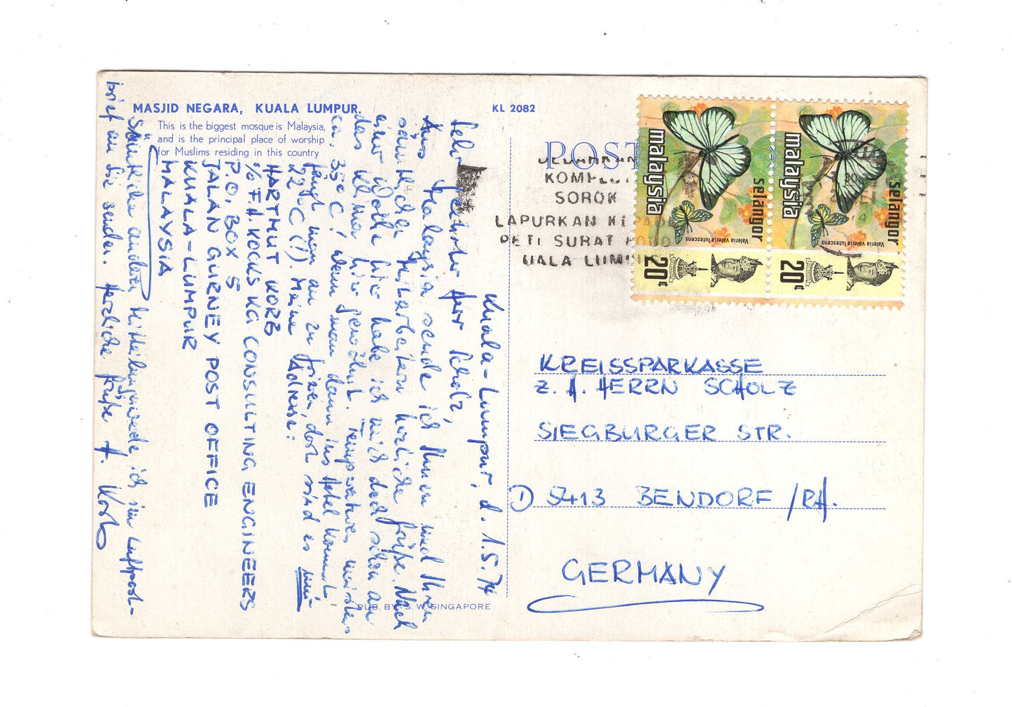 Ansichtskarte Kuala Lumpur / Masjid Negara / Malaysia