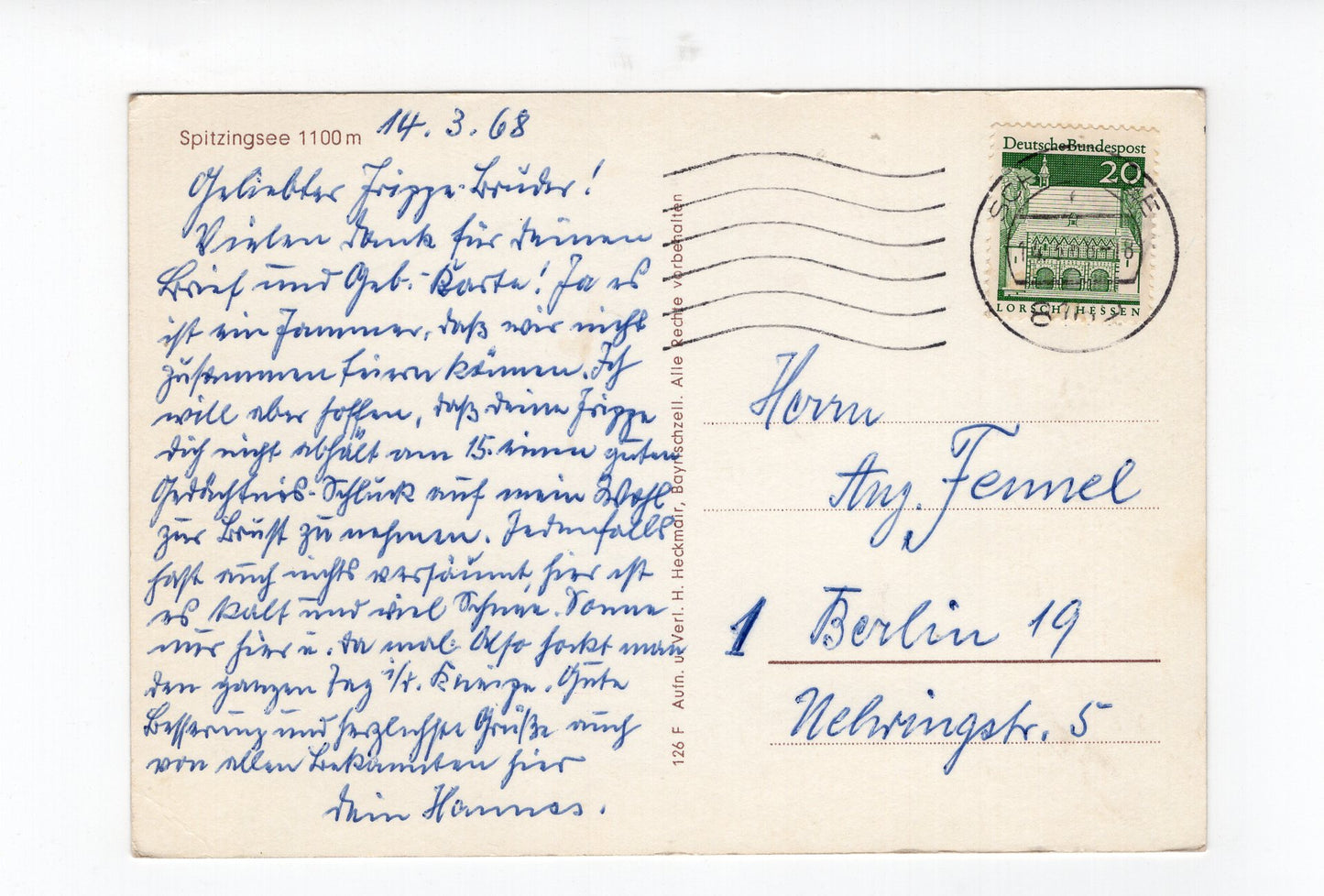 Ansichtskarte Spitzingsee