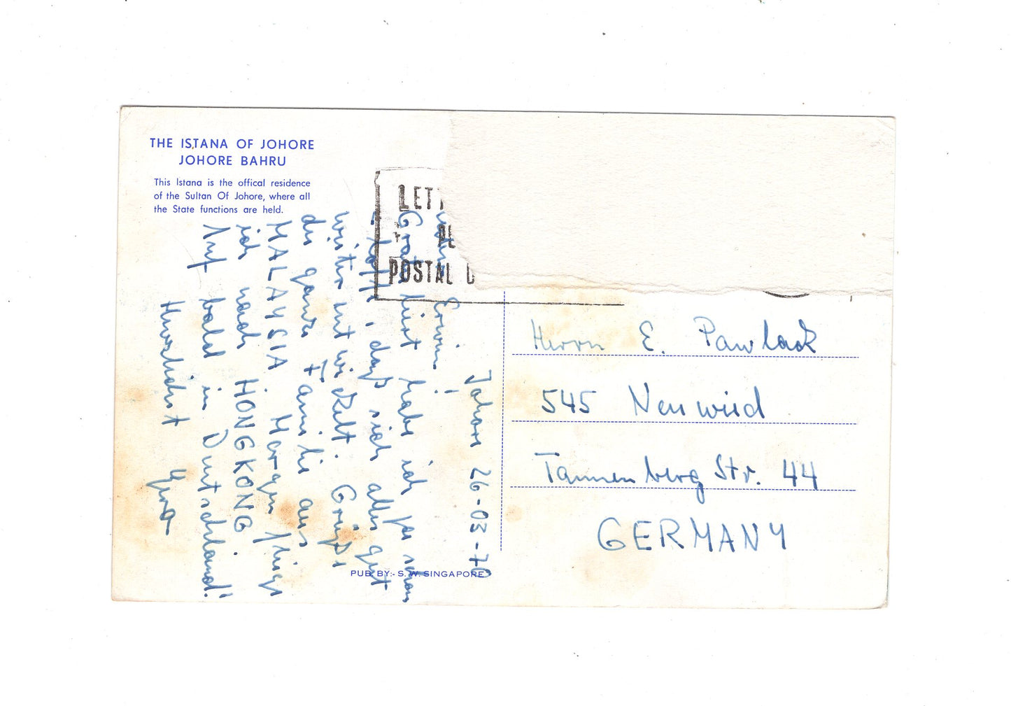 Ansichtskarte The Istana of Johore / Johor Bahru / Malaysia