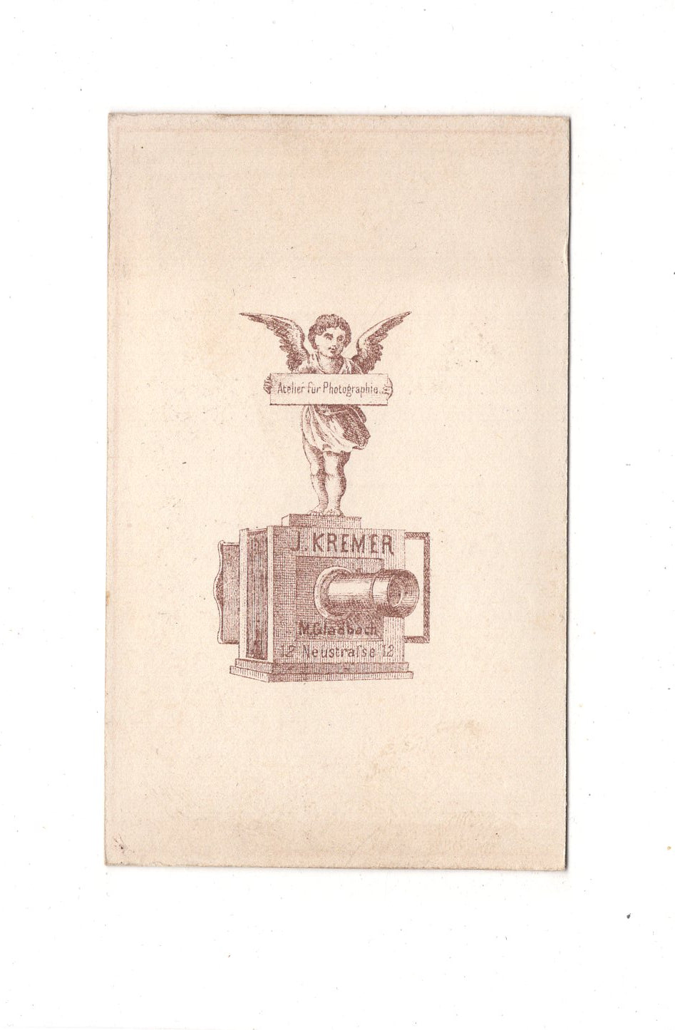 Fotografie Herrenportrait / Geistlicher - Mönchengladbach 1860er / CDV C1-26