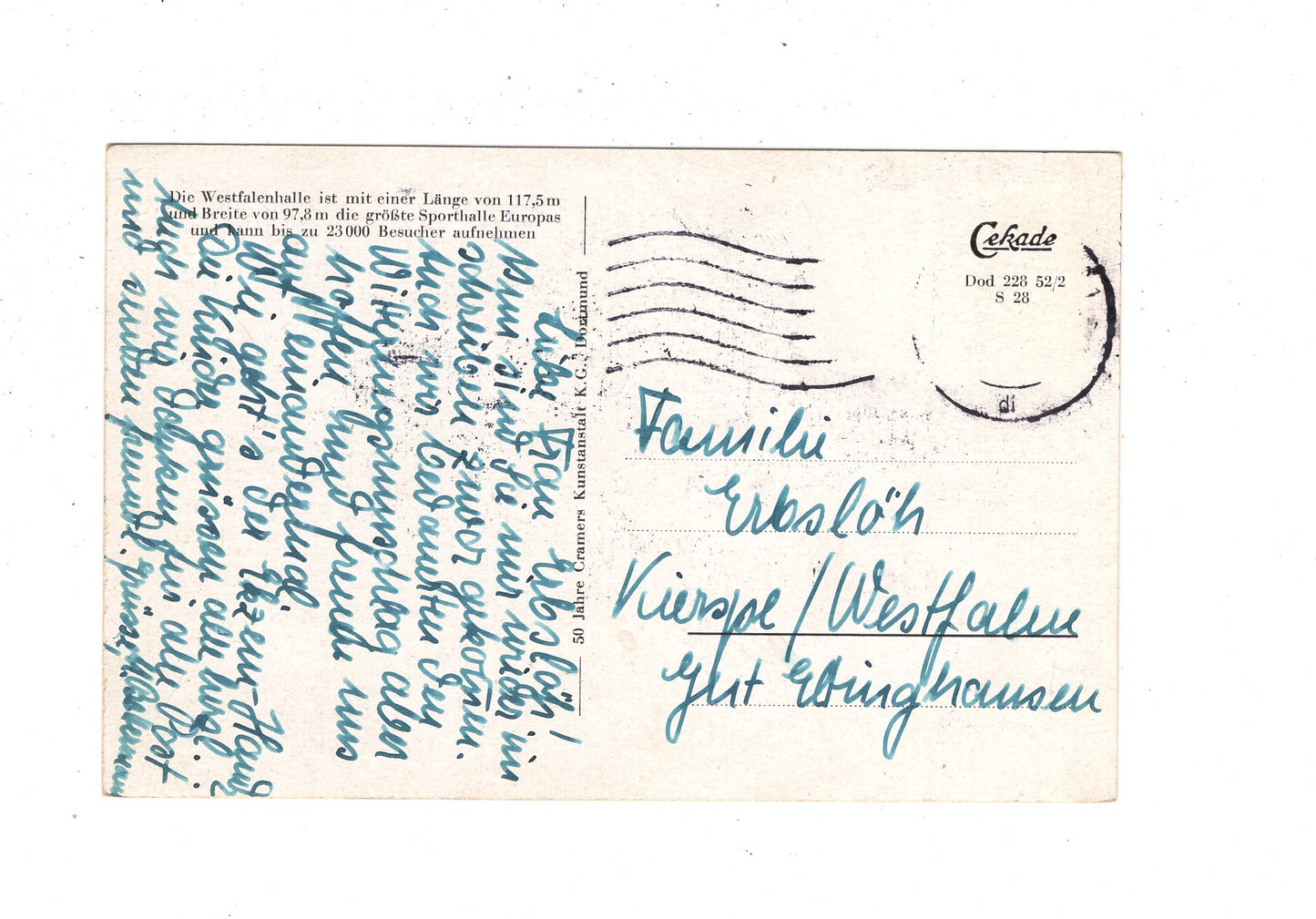 Ansichtskarte Dortmund / Westfalenhalle / J1-54