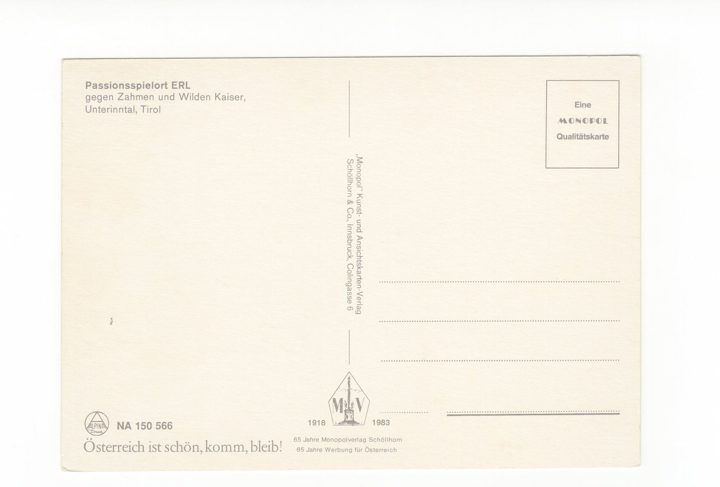 Ansichtskarte Passionsspielort Erl / Unterinntal / Tirol / Österreich