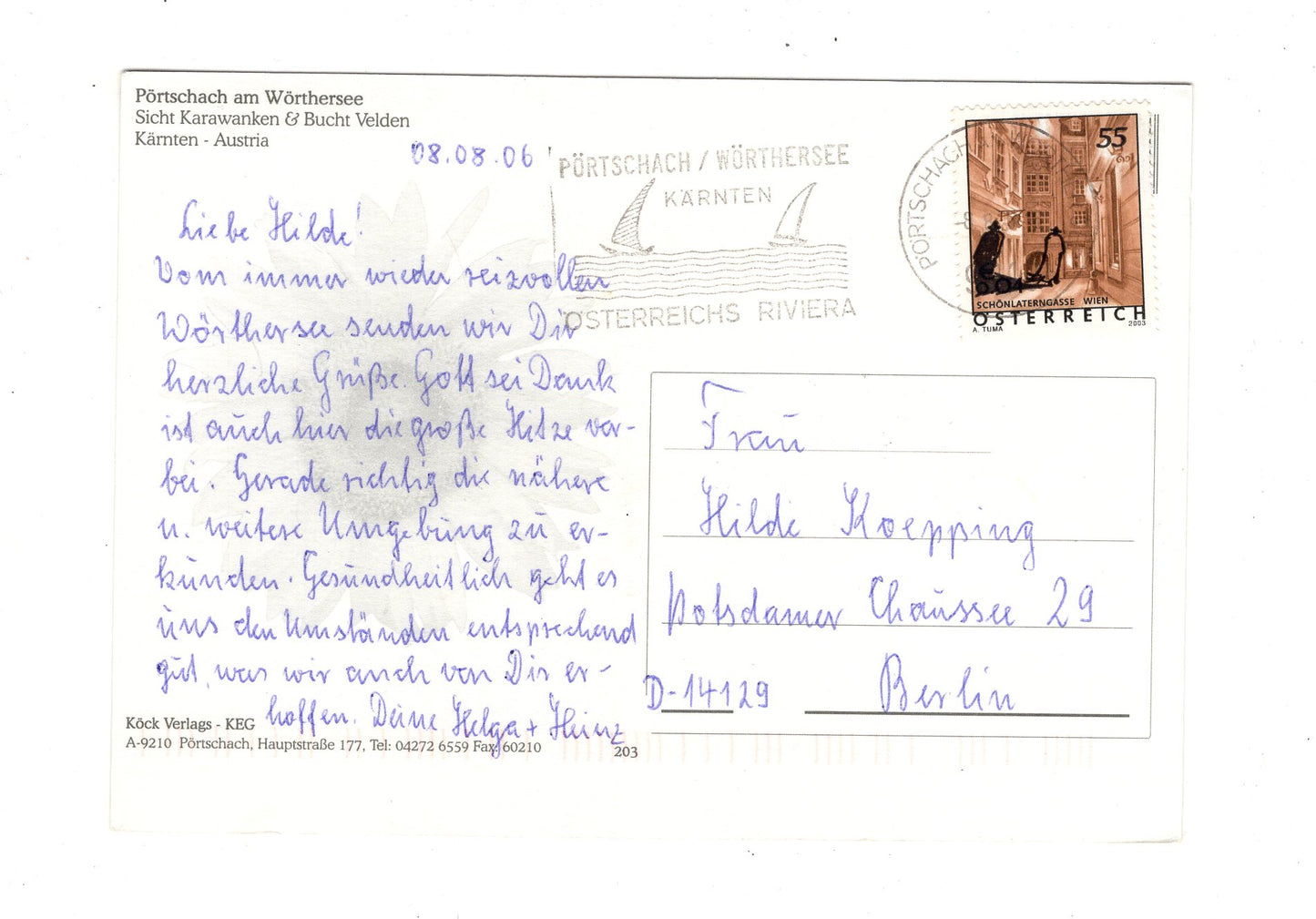 Ansichtskarte Pörtschach am Wörthersee / Kärnten / Österreich