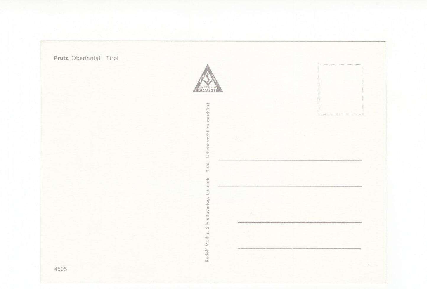 Ansichtskarte Prutz / Oberinntal / Tirol / Österreich