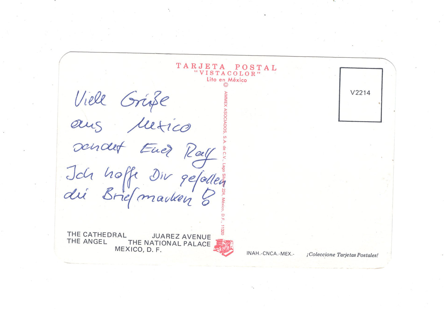 Ansichtskarte Mexiko-Stadt / Mexiko