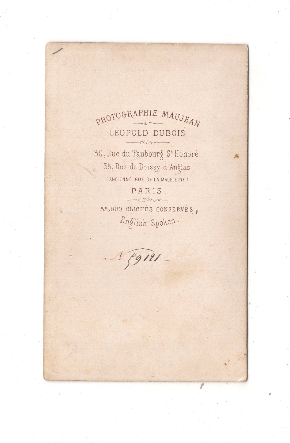 Fotografie Feine Dame - Paris 1860er / CDV L1-30