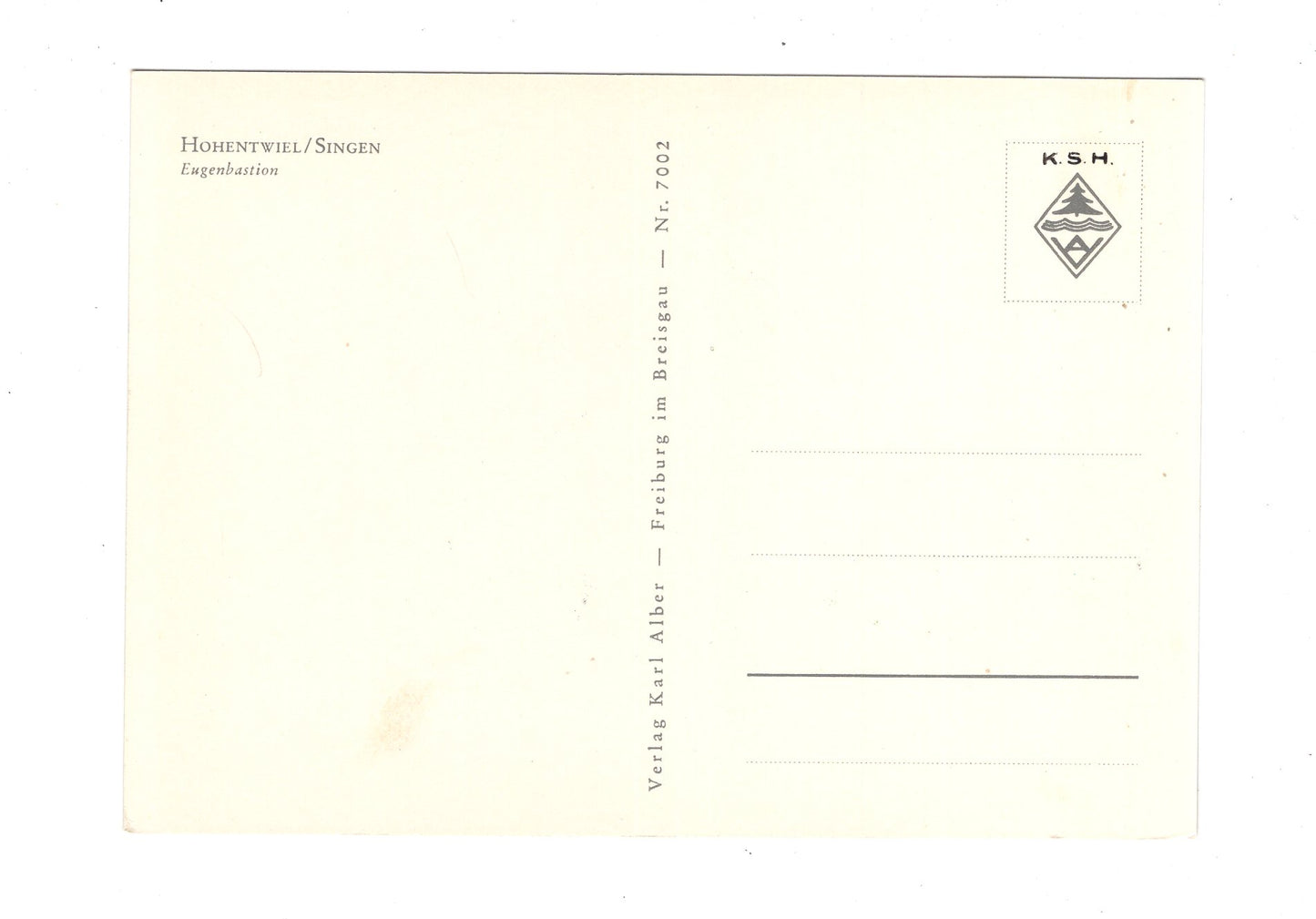 Ansichtskarte Hohentwiel / Singen / Eugenbastion