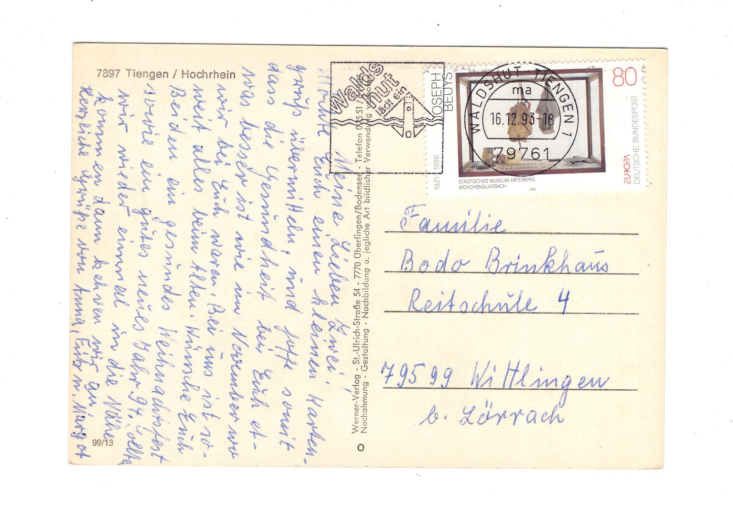 Ansichtskarte Tiengen / Hochrhein