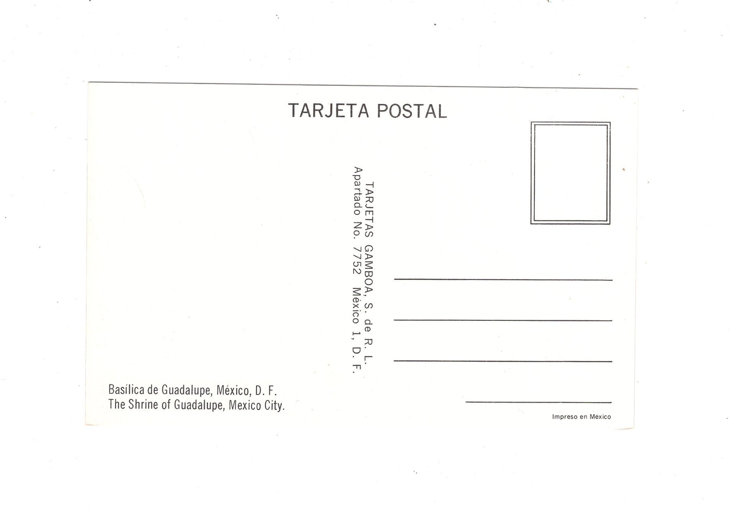 Ansichtskarte Mexico City / Basilica de Guadalupe / Mexiko