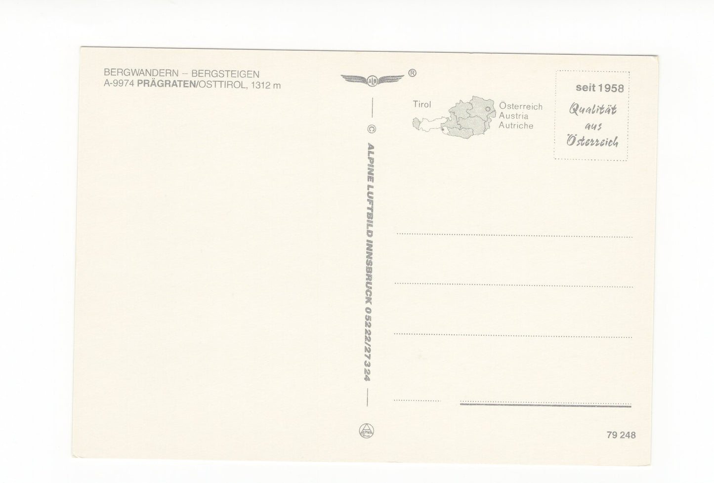Ansichtskarte Prägraten / Tirol / Österreich