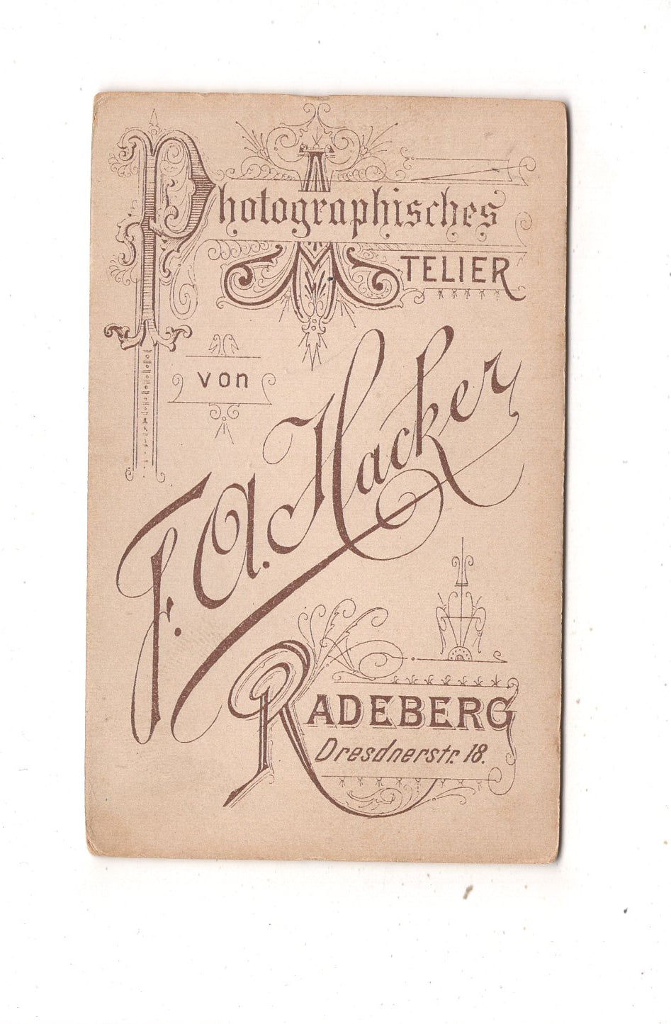 Fotografie Niedliches kleines Kind - Radeberg 1890er / CDV M1-32