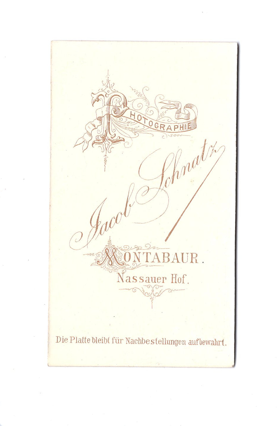 Fotografie Herrenportrait - Montabaur 1870er