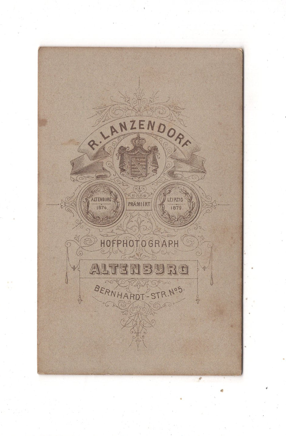 Fotografie Damenportrait - Altenburg um 1880