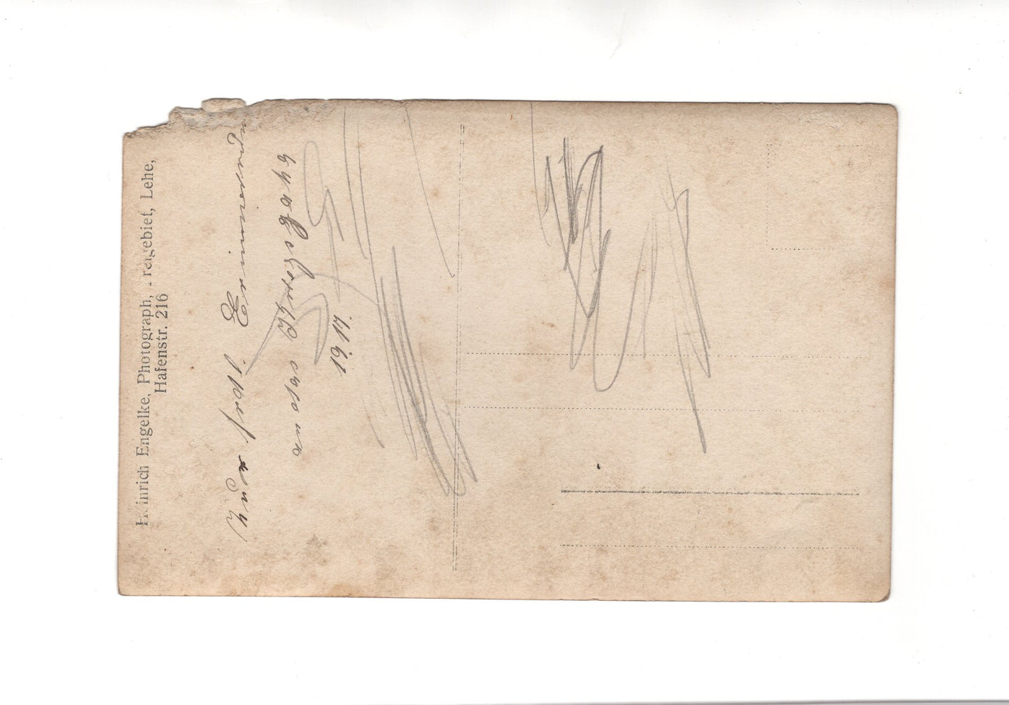 Ansichtskarte Soldat mit Frau & Widmung - Lehe 1917