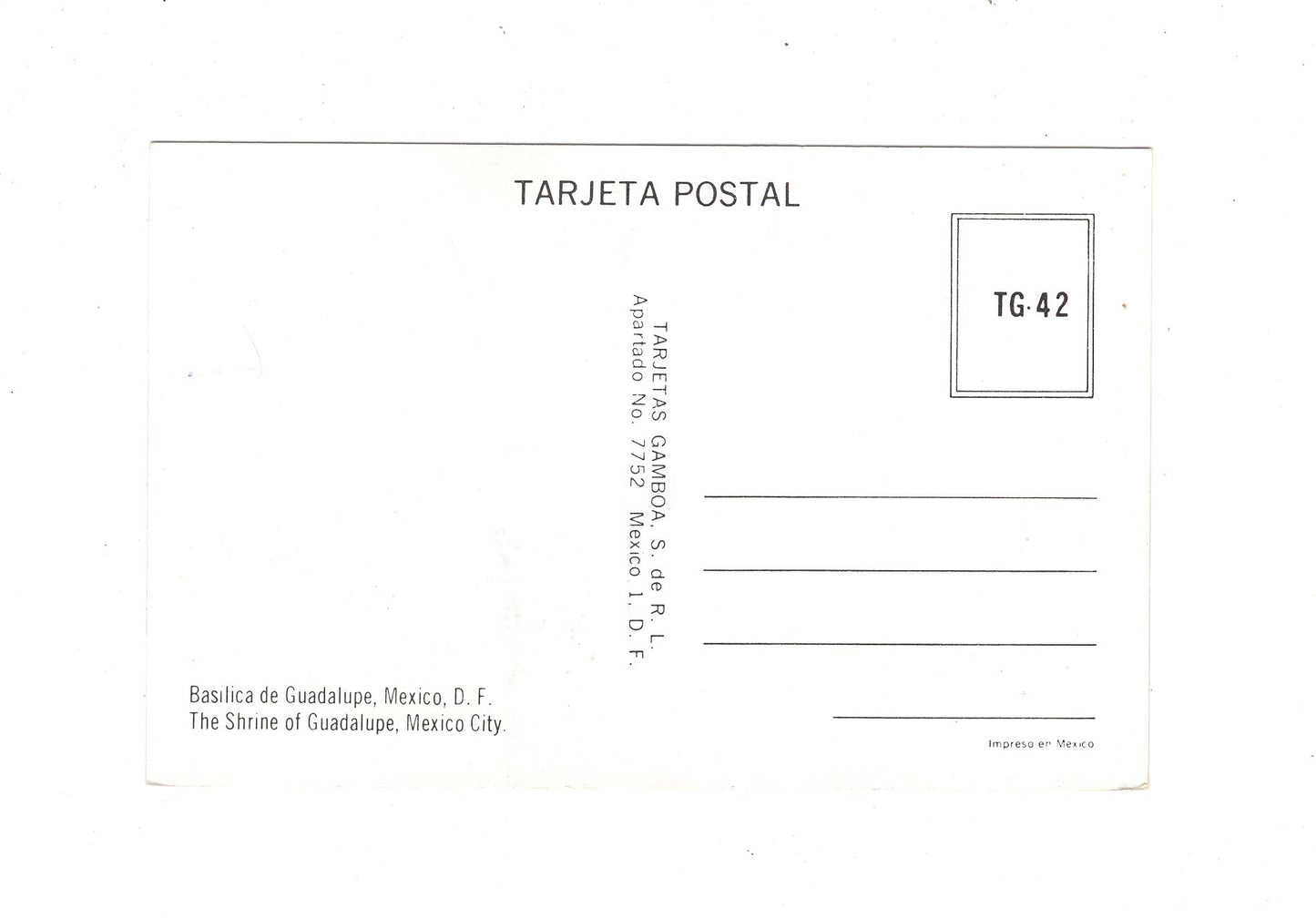Ansichtskarte Mexico City / Basilica de Guadalupe / Mexiko