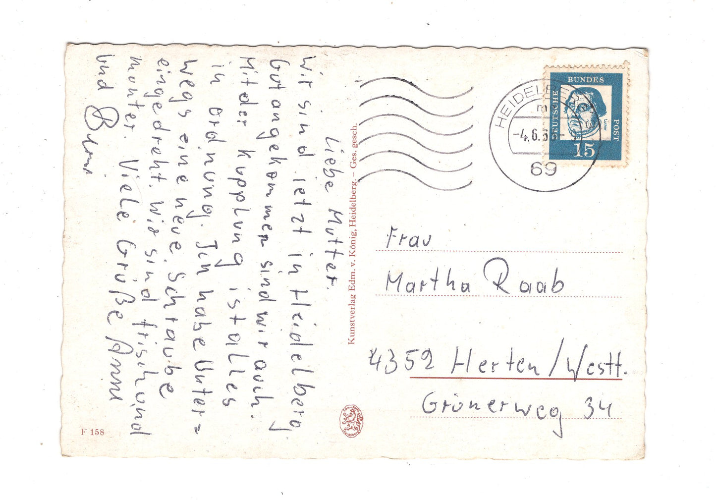 Ansichtskarte Heidelberg am Neckar / L1-70