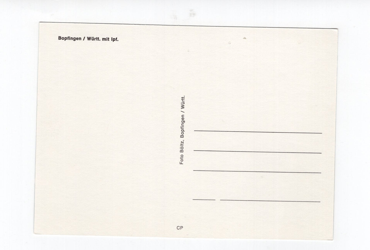 Ansichtskarte Bopfingen / Württemberg
