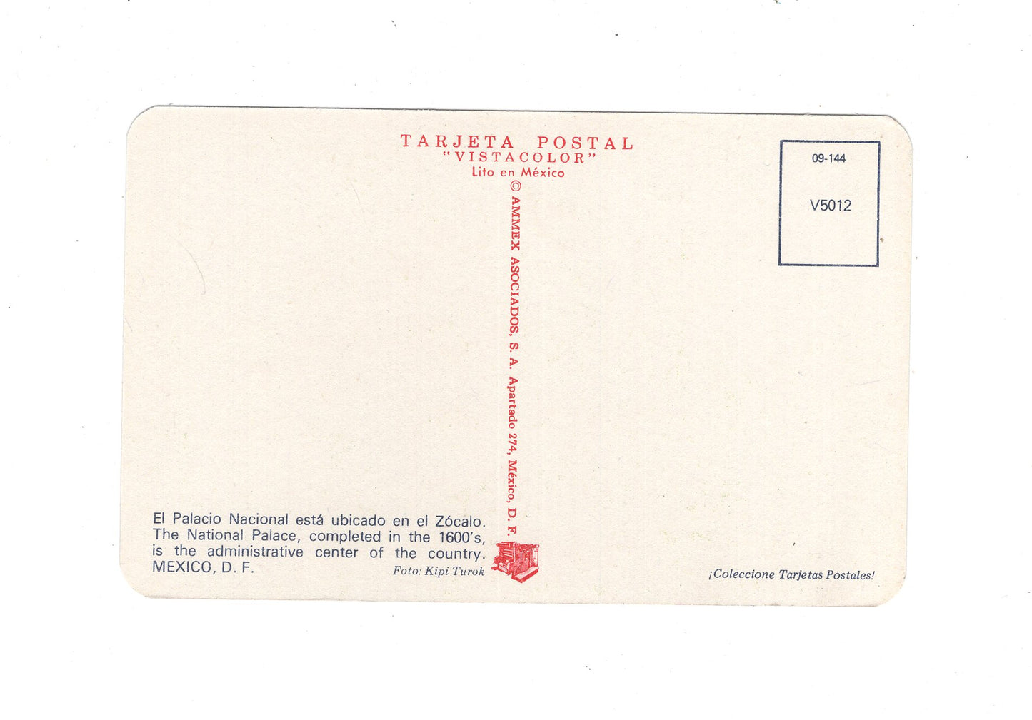 Ansichtskarte Mexico City / El Palacio Nacional / Mexiko