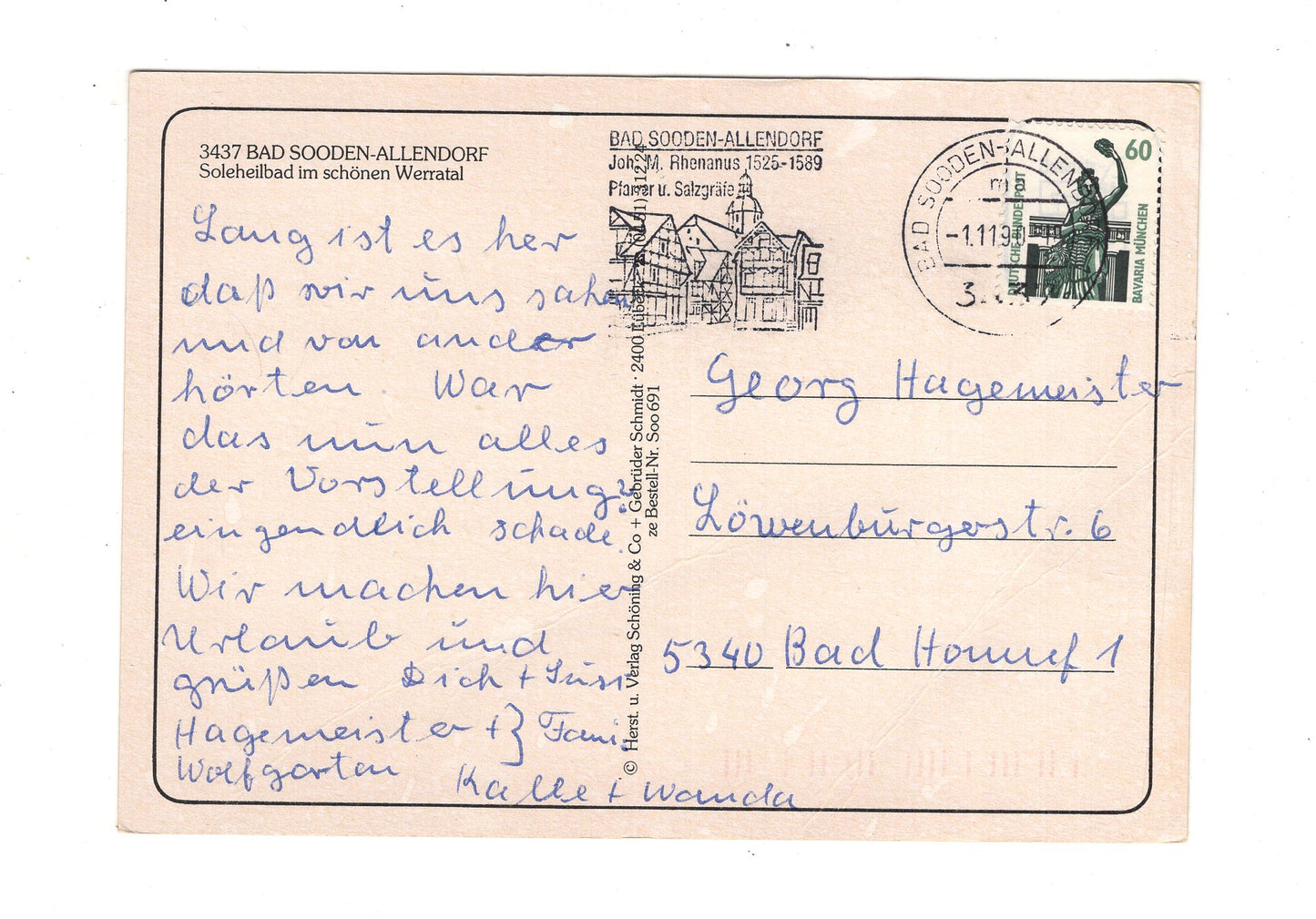 Ansichtskarte Bad Sooden-Allendorf / Sole-Bewegungsbad +++