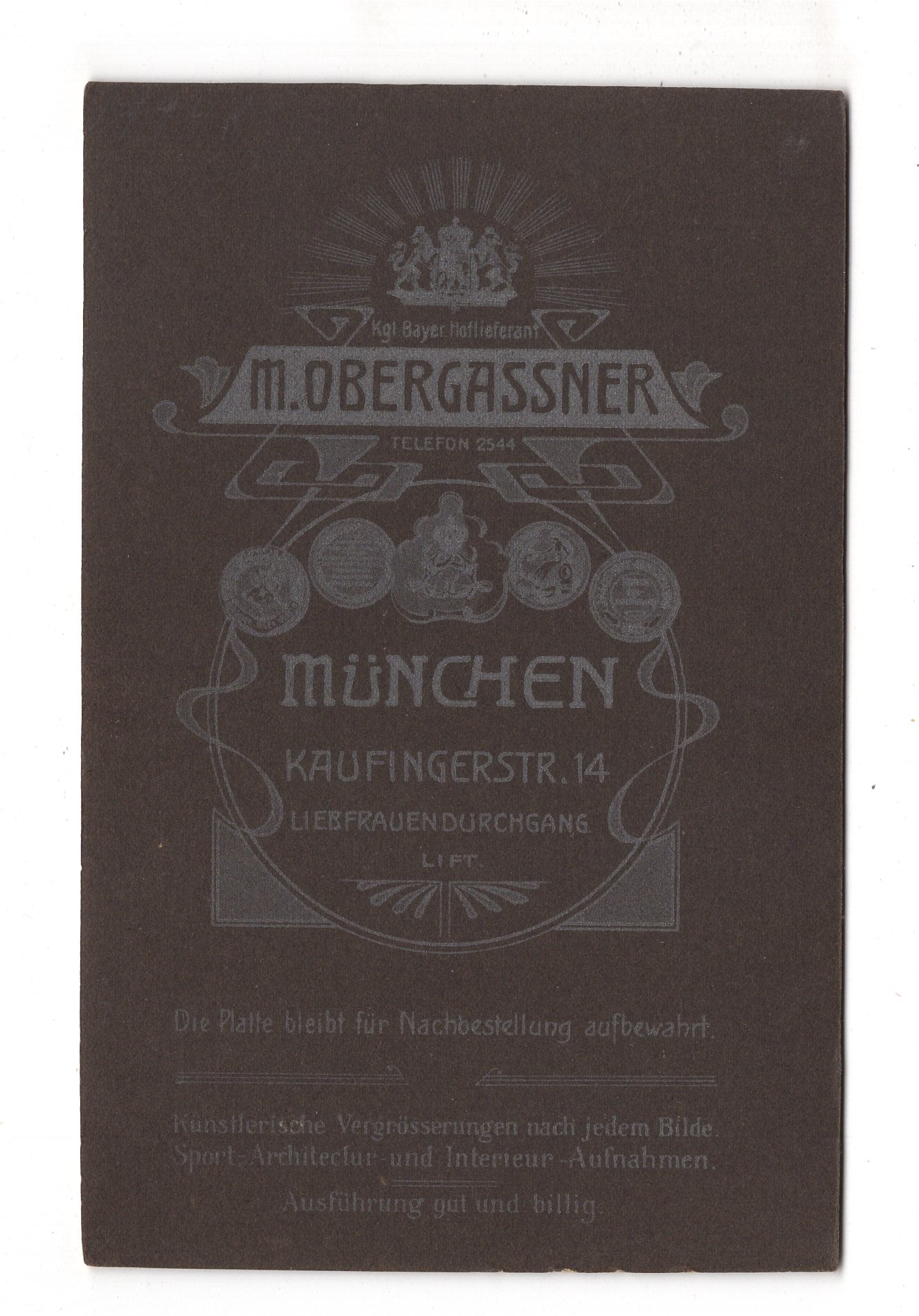 Fotografie Feine Herren - München 1900er / CAB W-32