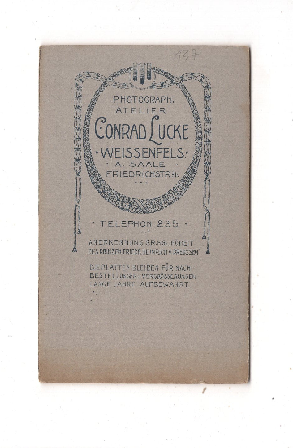 Fotografie Niedliches kleines Kind - Weißenfels um 1910 / CDV M1-32