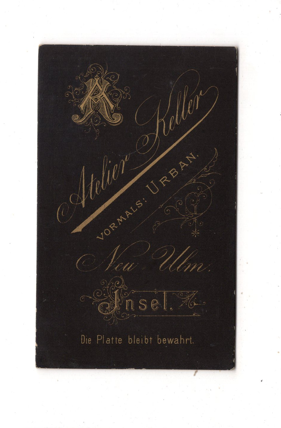 Fotografie Feine Dame - Neu-Ulm 1880er / CDV L1-30