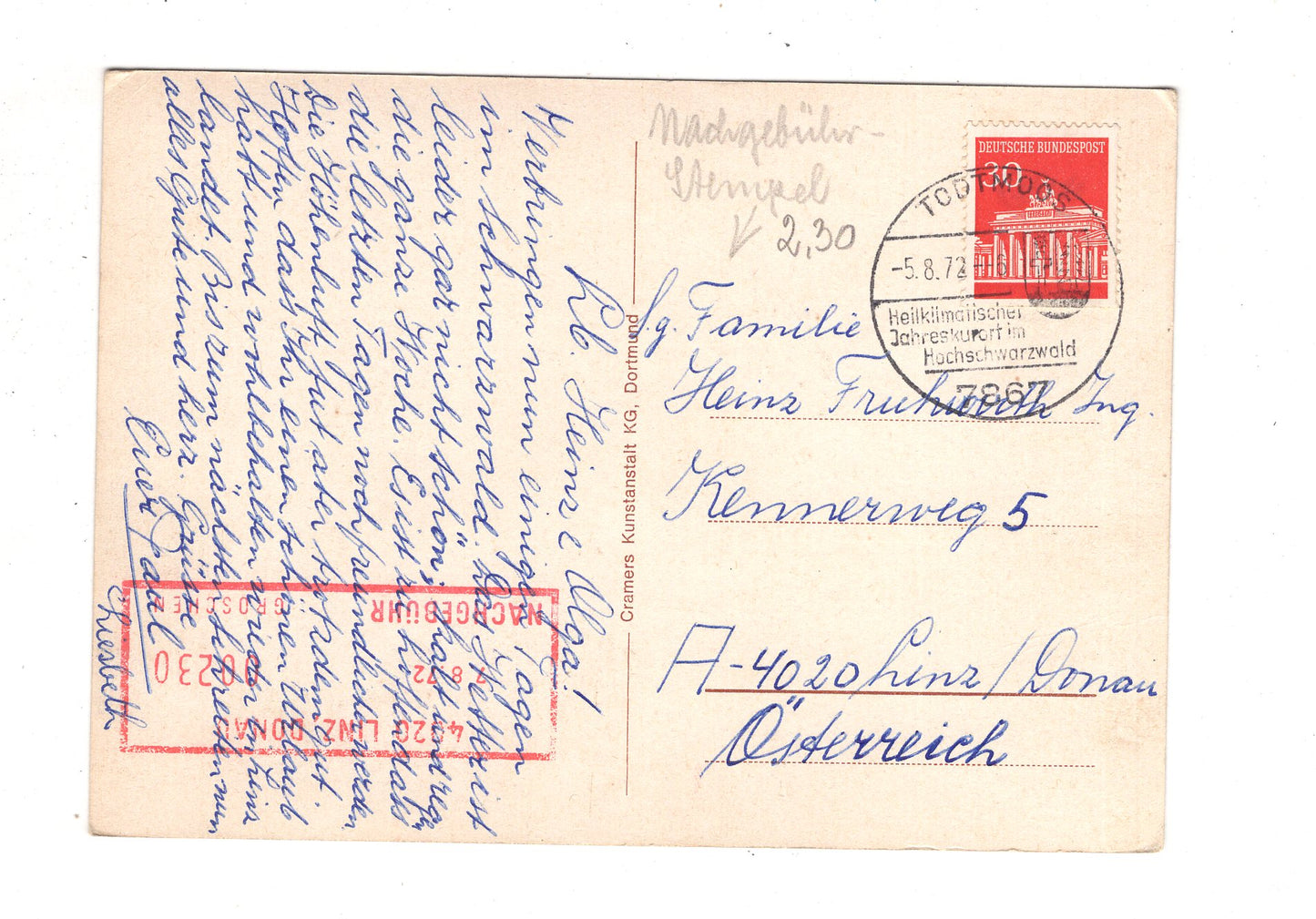 Ansichtskarte Todtmoos im südl. Schwarzwald / K1-47