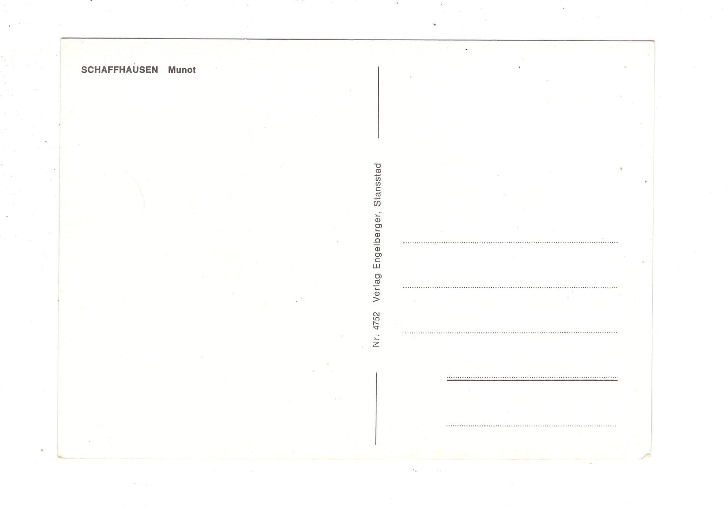 Ansichtskarte Schaffhausen / Munot / Schweiz