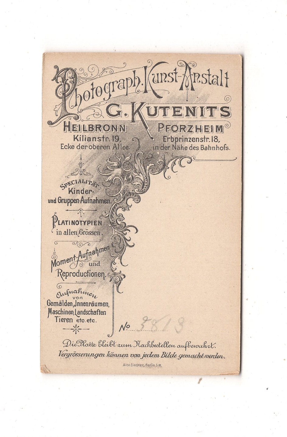 Fotografie Niedlicher kleiner Junge - Heilbronn / Pforzheim 1890er / CDV M1-12