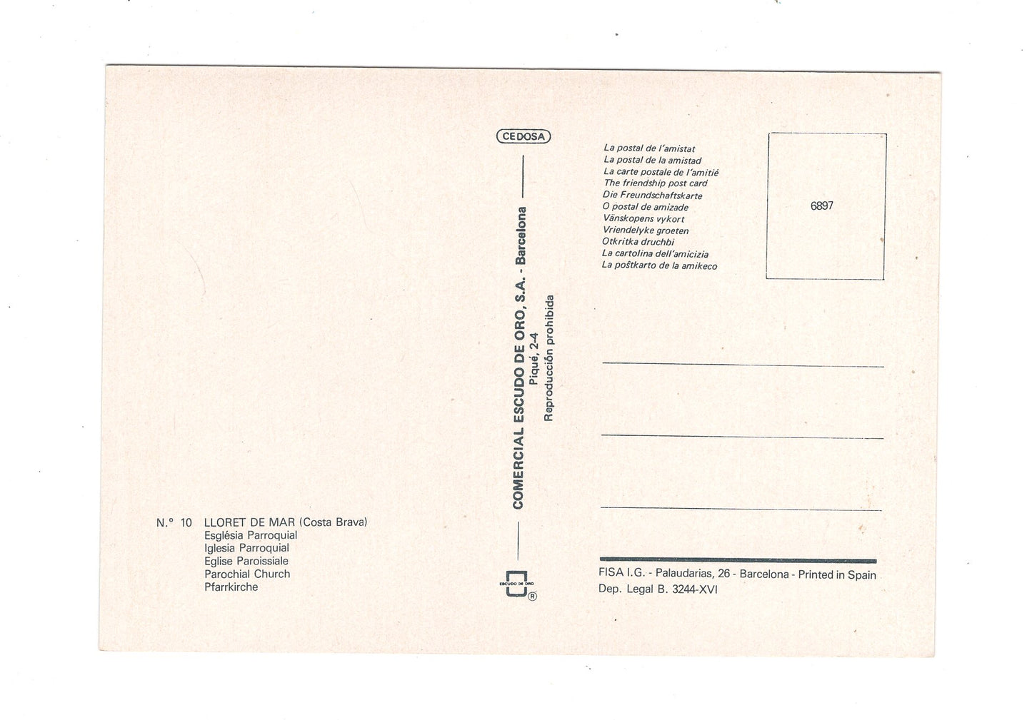 Ansichtskarte Lloret de Mar / Esglesia Parroquial / Spanien