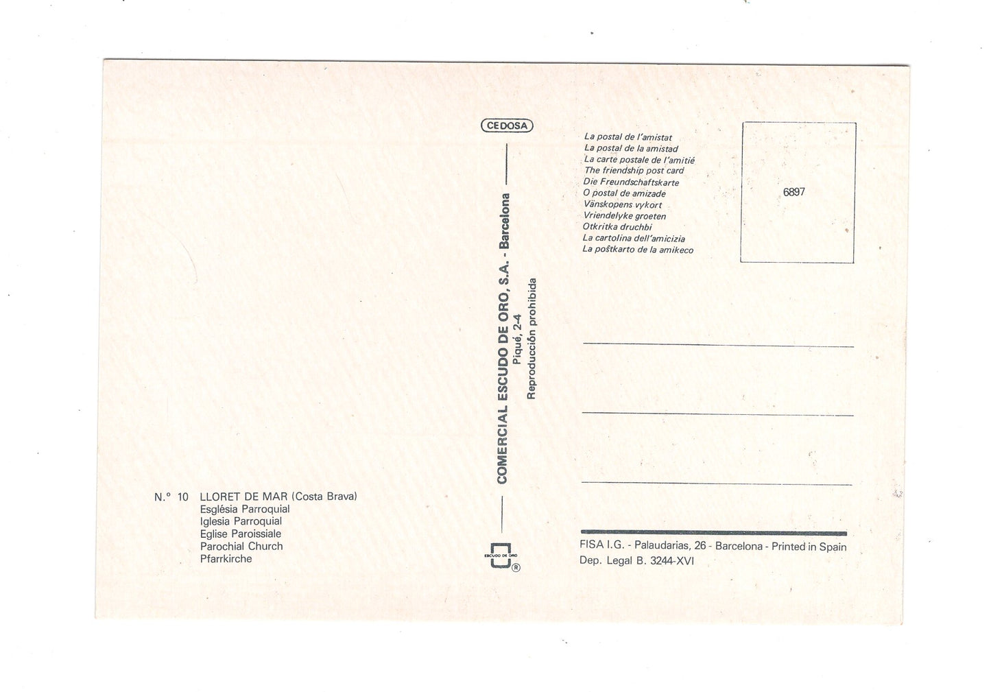 Ansichtskarte Lloret de Mar / Esglesia Parroquial / Spanien