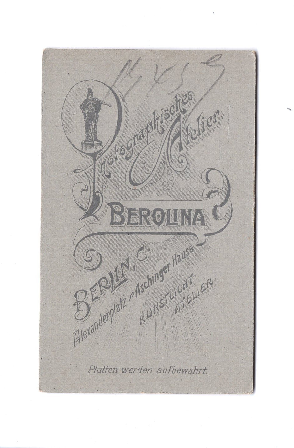 Fotografie Feines junges Mädchen - Berlin um 1900