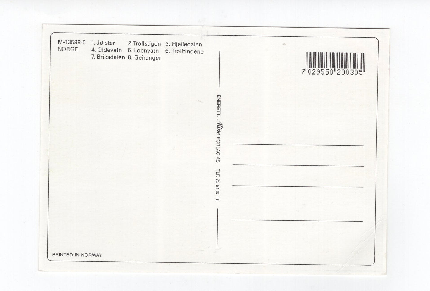 Ansichtskarte Oldevatn / Briksdalen +++ Norwegen