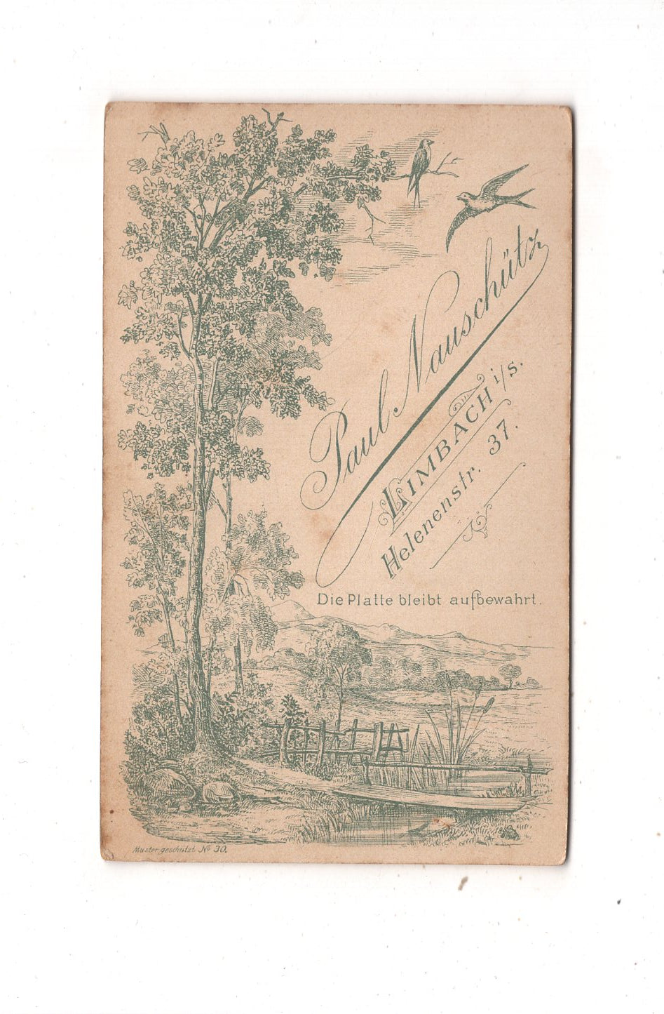 Fotografie Niedliches kleines Kind - Limbach 1890er / CDV M1-32