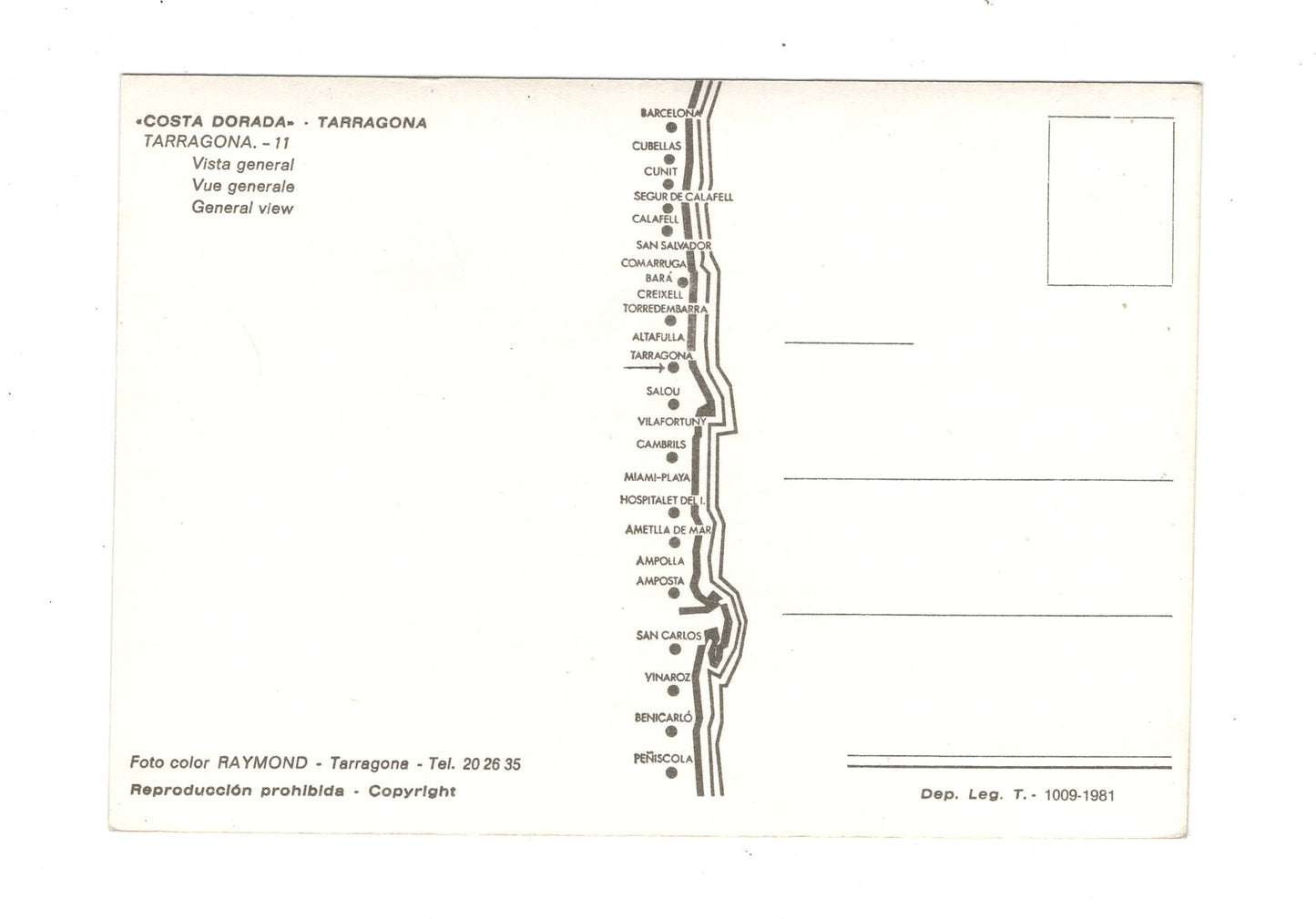 Ansichtskarte Tarragona / Costa Dorada / Spanien