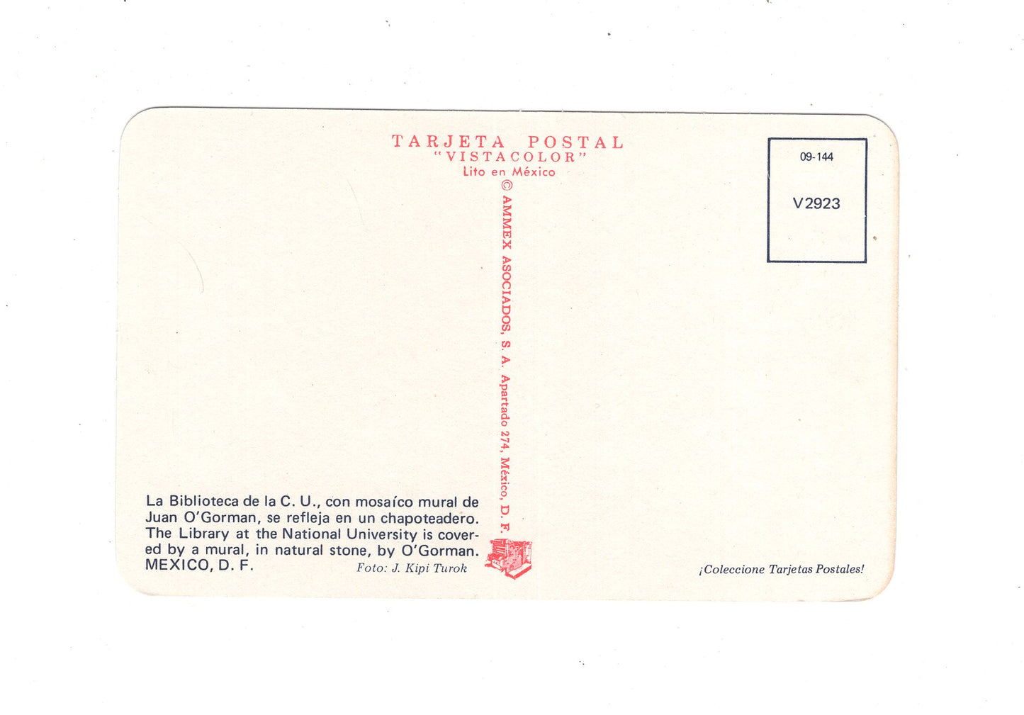 Ansichtskarte Mexico City / La Biblioteca de la C. U. / Mexiko