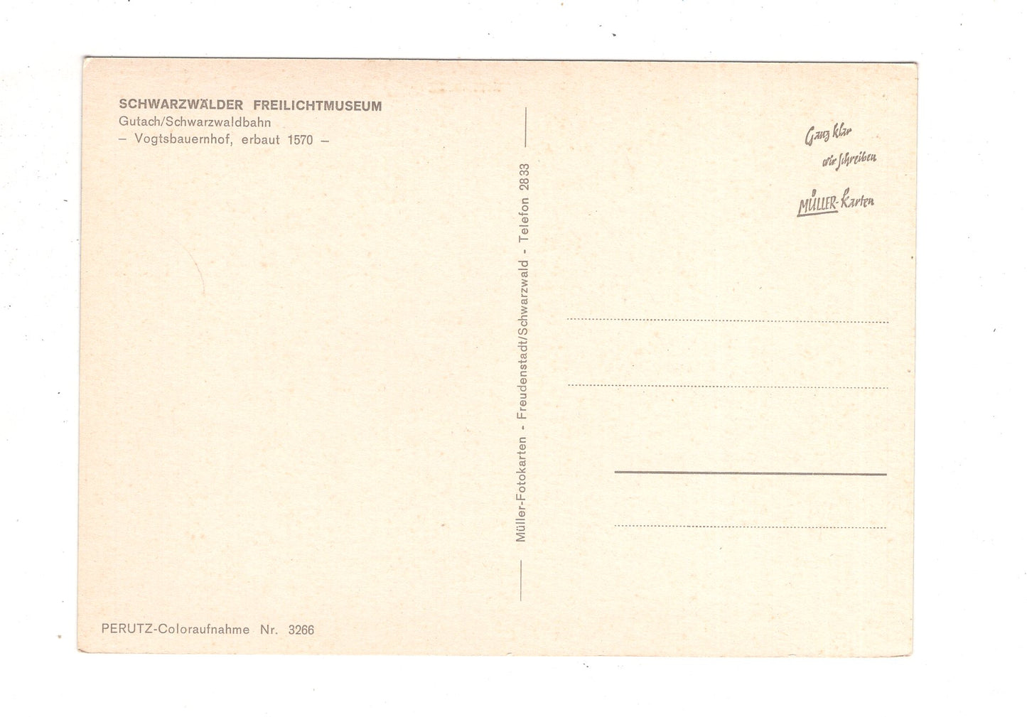 Ansichtskarte Gutach / Schwarzwälder Freilichtmuseum / K1-47