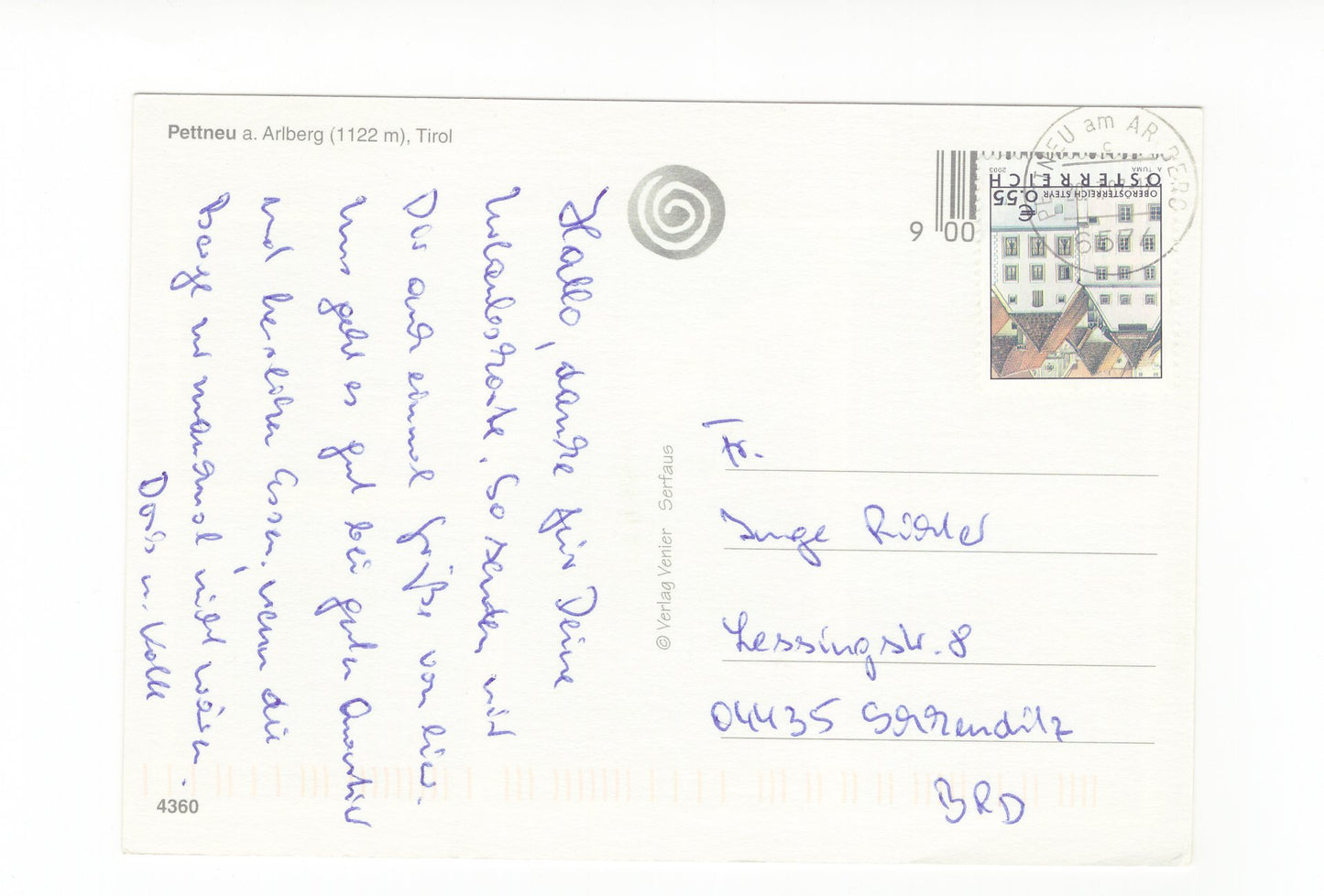 Ansichtskarte Pettneu am Arlberg / Tirol / Österreich