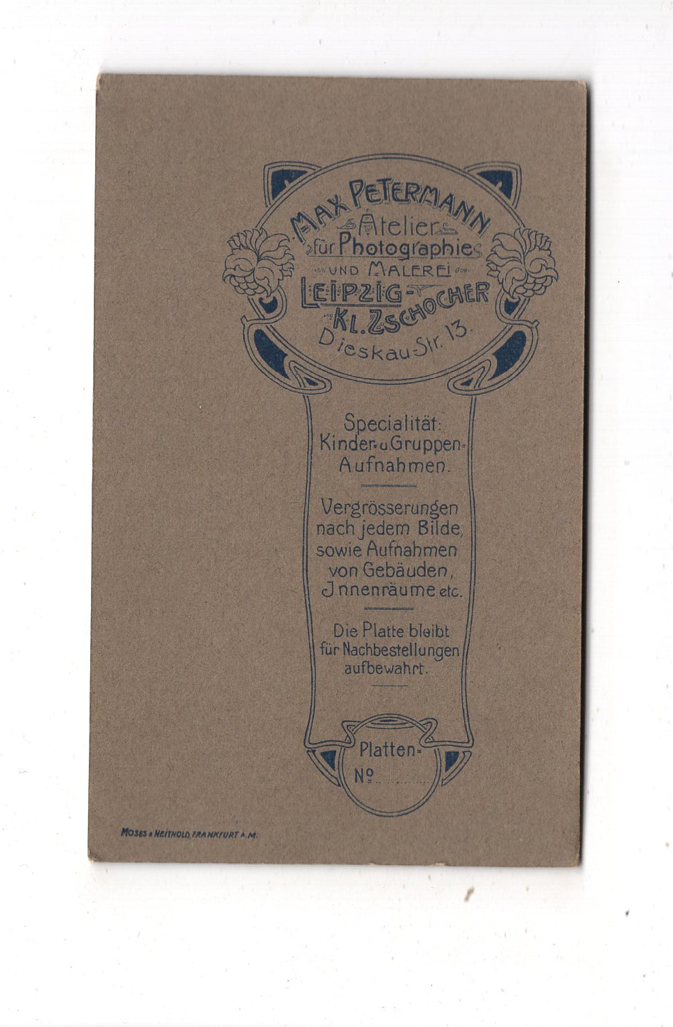 Fotografie Niedliches kleines Kind - Leipzig 1900er / CDV M1-32