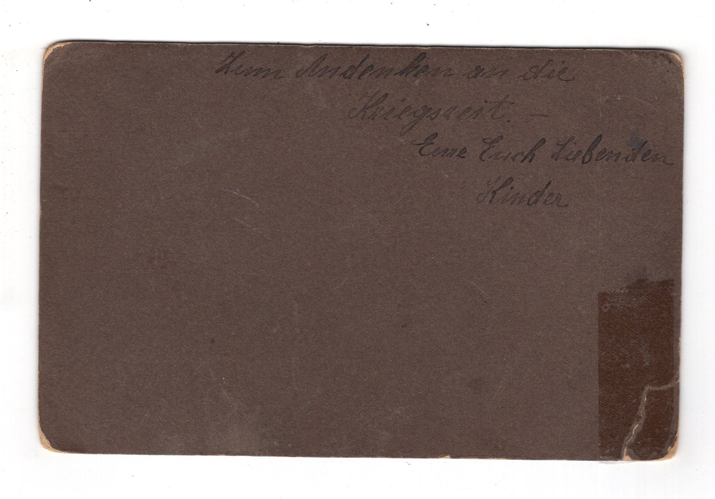 Fotografie Feine Dame mit kleinen Kindern & Widmung - Hamborn-Bruckhausen 1910er