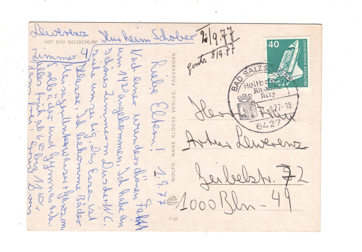 Ansichtskarte Bad Salzschlirf / Kurheim Schober +++ +++ / J1-55