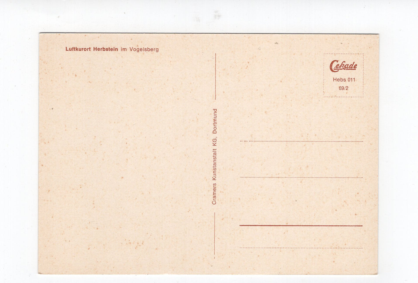 Ansichtskarte Herbstein im Vogelsberg