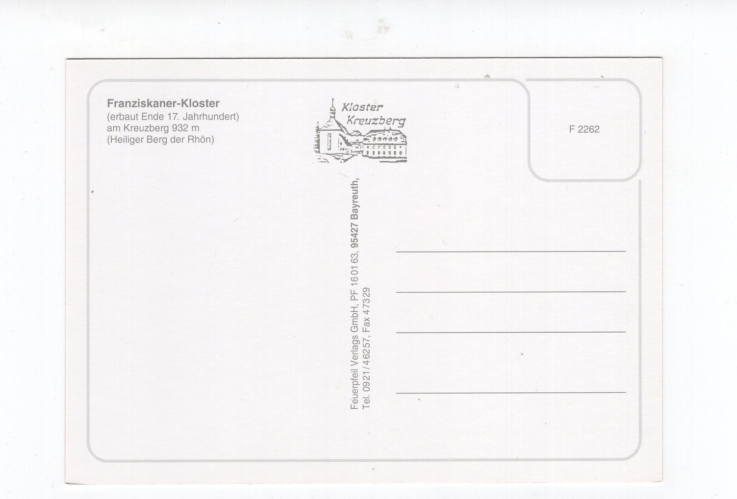 Ansichtskarte Franziskaner-Kloster Kreuzberg