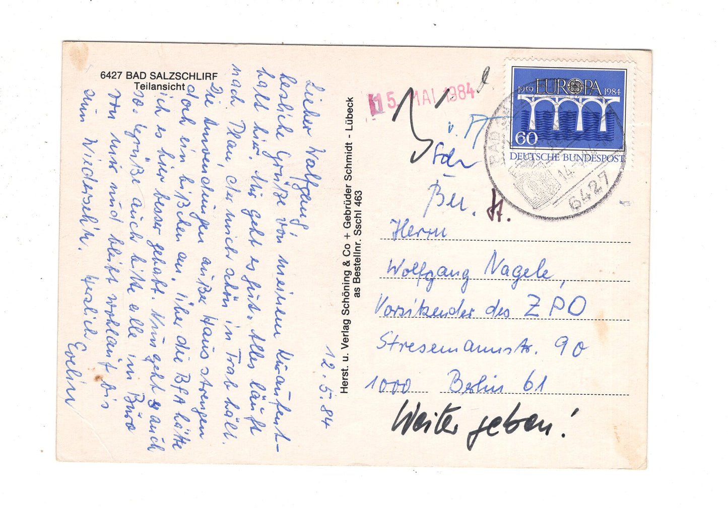 Ansichtskarte Bad Salzschlirf / J1-55